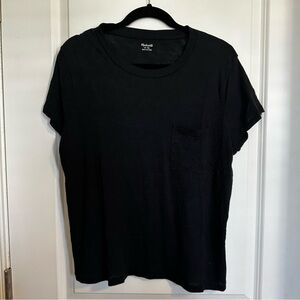 Madewell Lightweight Black Crewneck Tee